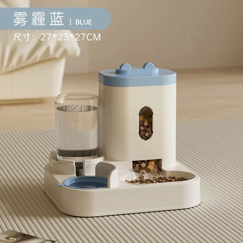 Automatic Cat & Dog Feeder with Water Dispenser – No Power Needed